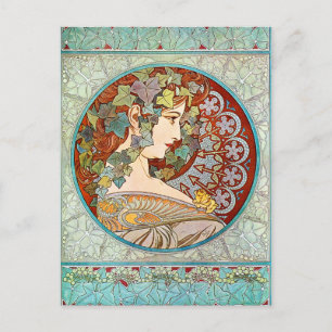 Alphonse Mucha Ivy Briefkaart