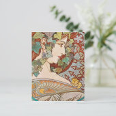 Alphonse Mucha - Ivy Briefkaart (Staand voorkant)