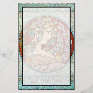 Alphonse Mucha Ivy Briefpapier