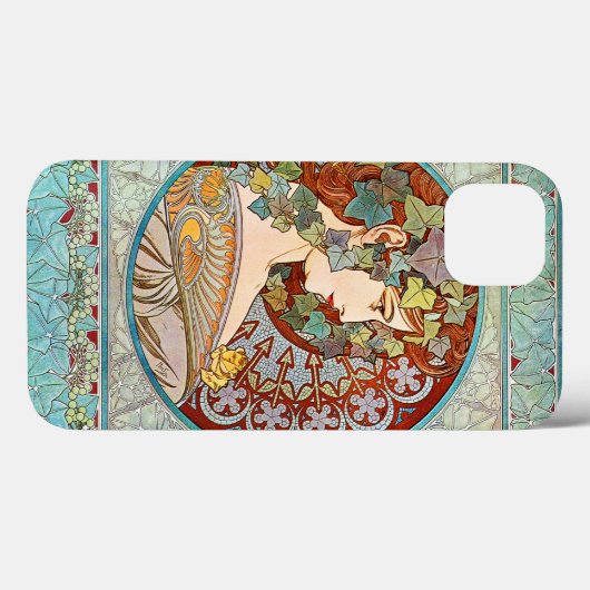 Alphonse Mucha Ivy Case-Mate iPhone Case (Achterkant (horizontaal))