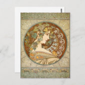  Alphonse Mucha Ivy GalleryHD Briefkaart (Voorkant / Achterkant)