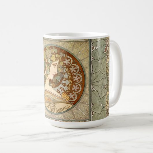 Alphonse Mucha Ivy GalleryHD Koffiemok (Voorkant rechts)