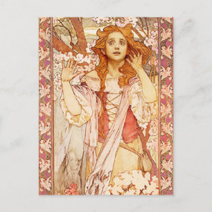 Alphonse Mucha Joan of Arc Briefkaart