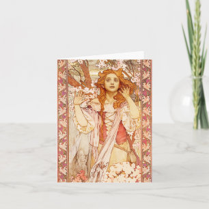 Alphonse Mucha Joan of Arc Note Card Kaart