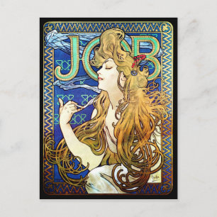 Alphonse Mucha JOB Briefkaart