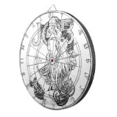 Alphonse Mucha JOB ISOGS Dartbord (Voorkant Rechts)