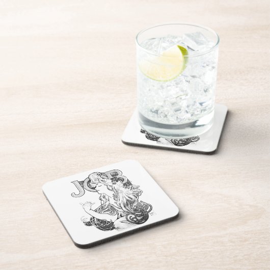 Alphonse Mucha JOB ISOGS Drankjes Onderzetter (Rechterzijde)