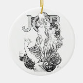 Alphonse Mucha JOB ISOGS Keramisch Ornament (Voorkant)