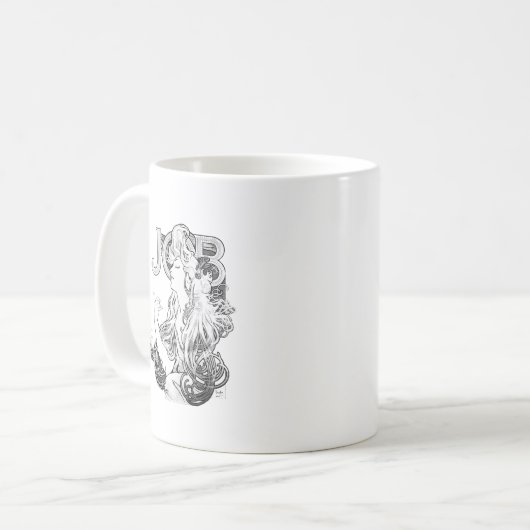 Alphonse Mucha JOB ISOGS Koffiemok (Voorkant links)