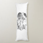 Alphonse Mucha JOB ISOGS Lichaamskussen (Achterkant (Verticaal))