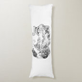 Alphonse Mucha JOB ISOGS Lichaamskussen (Voorkant Verticaal)