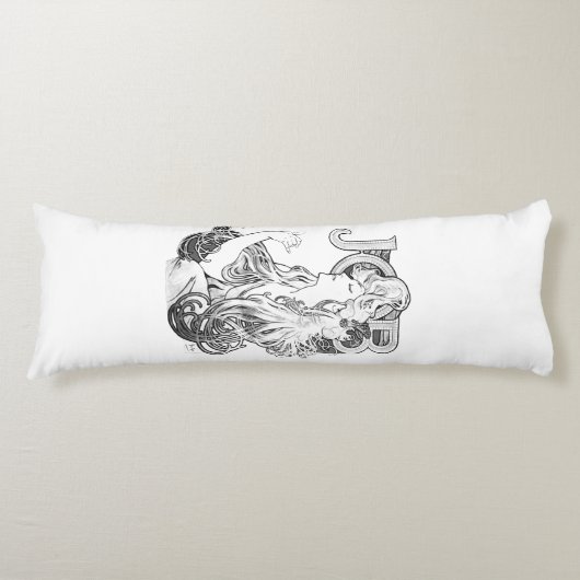 Alphonse Mucha JOB ISOGS Lichaamskussen (Voorkant)