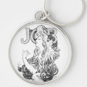 Alphonse Mucha JOB ISOGS Sleutelhanger (Voorkant)