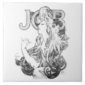 Alphonse Mucha JOB ISOGS Tegeltje (Voorkant)