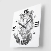 Alphonse Mucha JOB ISOGS Vierkante Klok (Hoek)