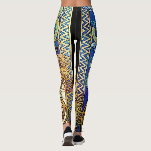 Alphonse Mucha JOB Leggings (Achterkant)