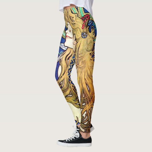 Alphonse Mucha JOB Leggings (Links)