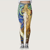 Alphonse Mucha JOB Leggings (Voorkant)