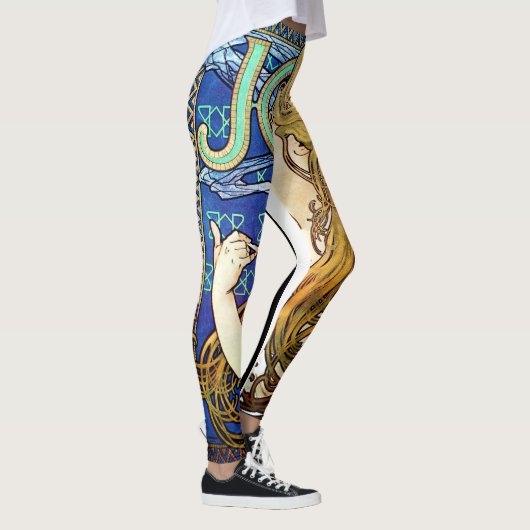 Alphonse Mucha JOB Leggings (Rechts)