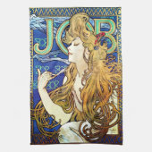 Alphonse Mucha JOB Theedoek (Verticaal)