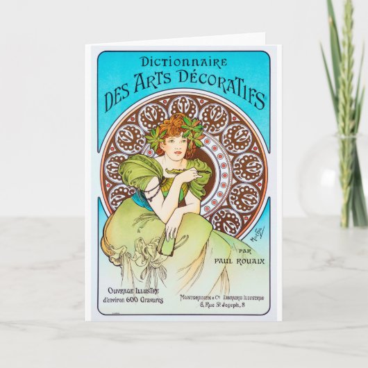 Alphonse Mucha Kaart (Voorkant)