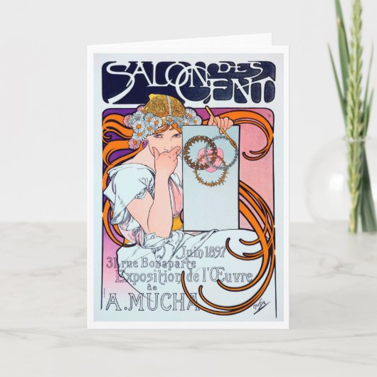 Alphonse Mucha Kaart (Voorkant)