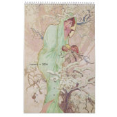 Alphonse Mucha Kalender 2025 (Jan 2026)