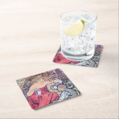 Alphonse Mucha Kartonnen Onderzetters (Insitu)