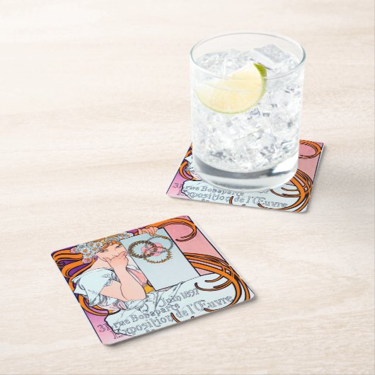 Alphonse Mucha Kartonnen Onderzetters (Insitu)