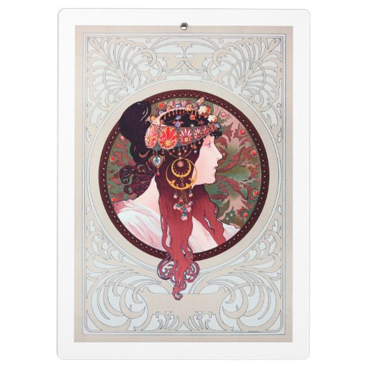 Alphonse Mucha Klembord (Achterkant)