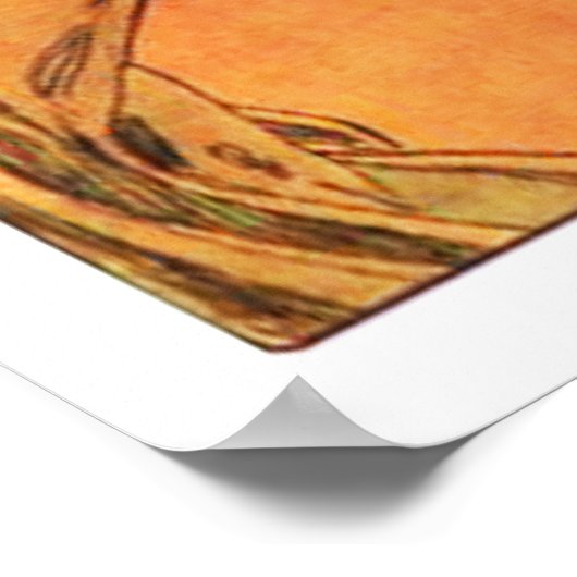 Alphonse Mucha Koe Slip Poster (Hoek)