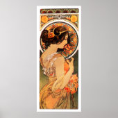 Alphonse Mucha Koe Slip Poster (Voorkant)