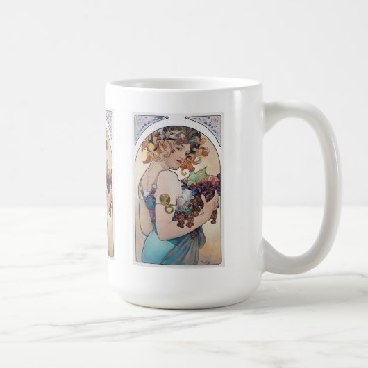 Alphonse Mucha Koffiemok (Rechts)