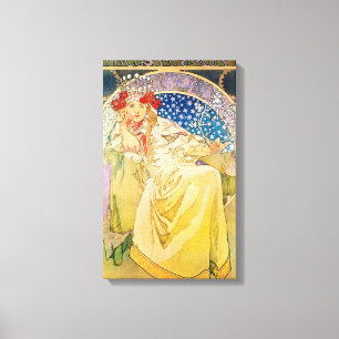  Alphonse Mucha kunstwerk Canvas Afdruk