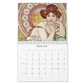 Alphonse Mucha kunstwerkkalender Kalender (Mar 2027)