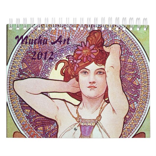 Alphonse Mucha kunstwerkkalender Kalender (Hoes)