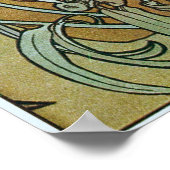 Alphonse Mucha.L 'Emeraude/Emerald, 1900 Poster (Hoek)