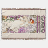 Alphonse Mucha La Dame 1896 Art  Deken (Voorkant)