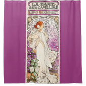 Alphonse Mucha La Dame 1896 Art  Douchegordijn (Voorkant)