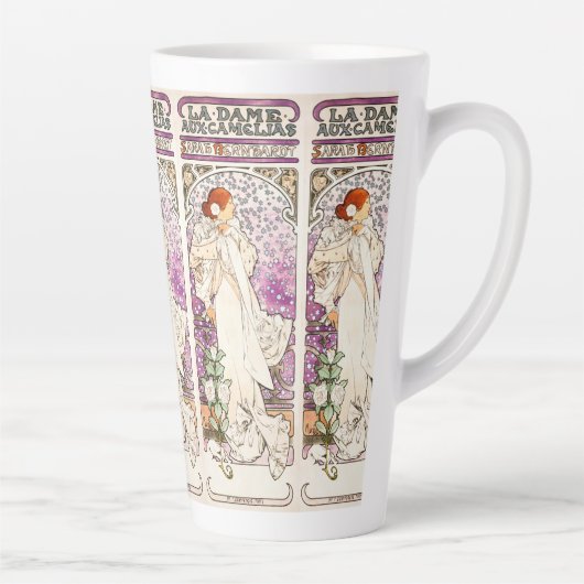 Alphonse Mucha La Dame 1896 Art  Latte Mok (Rechts)
