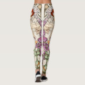 Alphonse Mucha La Dame 1896 Art  Leggings (Achterkant)
