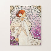 Alphonse Mucha La Dame 1896 Art Legpuzzel (Verticaal)