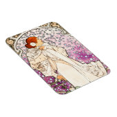 Alphonse Mucha La Dame 1896 Art  Magneet (Rechterzijde)