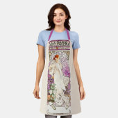 Alphonse Mucha La Dame 1896 Art  Schort (Gedragen)