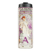 Alphonse Mucha La Dame 1896 Art  Thermosbeker (Voorkant)