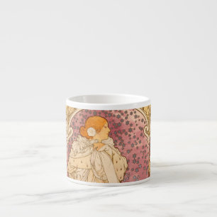 Alphonse Mucha La Dame Aux Camelias: Art Nouveau Espresso Kop
