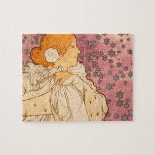 Alphonse Mucha La Dame Aux Camelias: Art Nouveau Legpuzzel