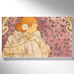 Alphonse Mucha La Dame Aux Camelias: Art Nouveau Naambadge