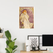 Alphonse Mucha La Dame Aux Camelias: Art Nouveau Poster (Thuiskantoor)