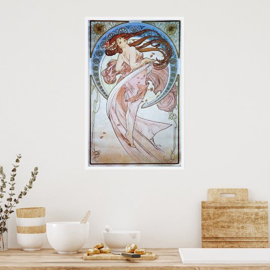 Alphonse Mucha. La Danse/Dance, 1898 Poster (Keuken)